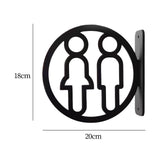 Maxbell Toilet Sign Removable Men Women Plaque for Office Building Mall Public Place Male and Female