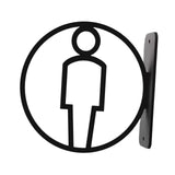 Maxbell Toilet Sign Removable Men Women Plaque for Office Building Mall Public Place Male