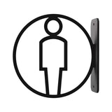 Maxbell Toilet Sign Removable Men Women Plaque for Office Building Mall Public Place Male