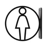 Maxbell Toilet Sign Removable Men Women Plaque for Office Building Mall Public Place Female