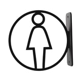 Maxbell Toilet Sign Removable Men Women Plaque for Office Building Mall Public Place Female