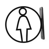 Maxbell Toilet Sign Removable Men Women Plaque for Office Building Mall Public Place Female