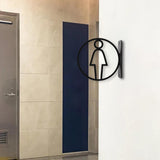 Maxbell Toilet Sign Removable Men Women Plaque for Office Building Mall Public Place Female