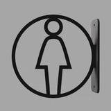 Maxbell Toilet Sign Removable Men Women Plaque for Office Building Mall Public Place Female