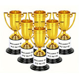 Maxbell 6x Award Trophy Cups Adults Funny Children Trophies for Competitions Rewards