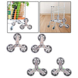 Maxbell 2x Replacement Triangle Stair Climbing Wheels Triangular Luggage Cart Wheels Orange