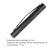 Maxbell Maxbell Extendable Poster Tubes Poster Carrying Case for Drafting Documents Students Black