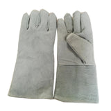 Maxbell PU Leather Welding Gloves Fire Resistant Work Gloves for Build Oven Grilling White