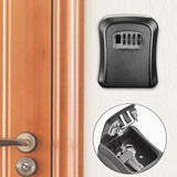 Maxbell Keys Lock Storage Box Keys Cabinet Organizer for Hotel Indoor Outdoor Garage Gray