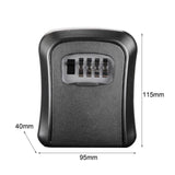 Maxbell Keys Lock Storage Box Keys Cabinet Organizer for Hotel Indoor Outdoor Garage Gray