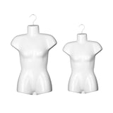 Maxbell Hanging Mannequin Female Body Torso Clothes Holder Mannequin Hanger Hook