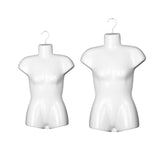 Maxbell Hanging Mannequin Female Body Torso Clothes Holder Mannequin Hanger Hook