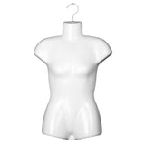 Maxbell Hanging Mannequin Female Body Torso Clothes Holder Mannequin Hanger Hook