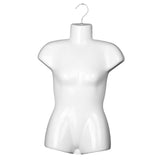 Maxbell Hanging Mannequin Female Body Torso Clothes Holder Mannequin Hanger Hook