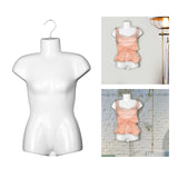 Maxbell Hanging Mannequin Female Body Torso Clothes Holder Mannequin Hanger Hook