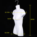 Maxbell Hanging Mannequin Female Body Torso Clothes Holder Mannequin Hanger Hook