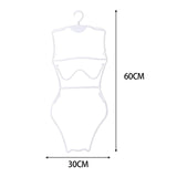 Maxbell Swimsuit Hanger Bikini Swimwear Hanging Rack for Boutiques Window Beachwear Women White