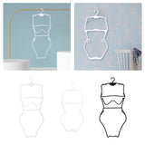 Maxbell Swimsuit Hanger Bikini Swimwear Hanging Rack for Boutiques Window Beachwear Women White