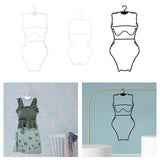 Maxbell Swimsuit Hanger Bikini Swimwear Hanging Rack for Boutiques Window Beachwear Women White