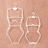 Maxbell Swimsuit Hanger Bikini Swimwear Hanging Rack for Boutiques Window Beachwear Women White
