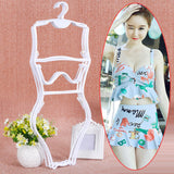 Maxbell Swimsuit Hanger Bikini Swimwear Hanging Rack for Boutiques Window Beachwear Women White