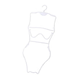 Maxbell Swimsuit Hanger Bikini Swimwear Hanging Rack for Boutiques Window Beachwear Women White