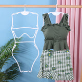 Maxbell Swimsuit Hanger Bikini Swimwear Hanging Rack for Boutiques Window Beachwear Women White