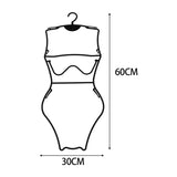 Maxbell Swimsuit Hanger Bikini Swimwear Hanging Rack for Boutiques Window Beachwear Women Black