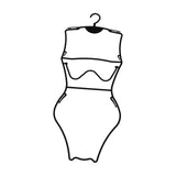 Maxbell Swimsuit Hanger Bikini Swimwear Hanging Rack for Boutiques Window Beachwear Women Black