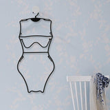 Maxbell Swimsuit Hanger Bikini Swimwear Hanging Rack for Boutiques Window Beachwear Women Black