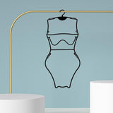 Maxbell Swimsuit Hanger Bikini Swimwear Hanging Rack for Boutiques Window Beachwear Women Black