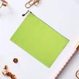 Maxbell Document Pocket Storage Organizer Lightweight Zipper Pouch for Travel Office Green