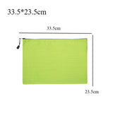 Maxbell Document Pocket Storage Organizer Lightweight Zipper Pouch for Travel Office Green