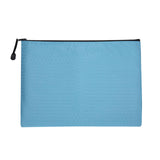 Maxbell Document Pocket Storage Organizer Lightweight Zipper Pouch for Travel Office Light Blue