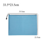 Maxbell Document Pocket Storage Organizer Lightweight Zipper Pouch for Travel Office Light Blue