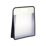 Maxbell File Bag Clear Document Bag Portfolio Bag for Projects Classroom Teacher Black