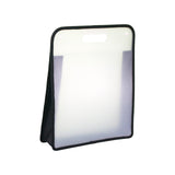 Maxbell File Bag Clear Document Bag Portfolio Bag for Projects Classroom Teacher Black
