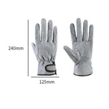 Maxbell Welding Welder Gloves Wear Resistant Protection Short Breathable Work Gloves