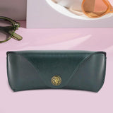Maxbell Eyeglasses Case Portable Glasses Holder Storage Box Display Box Glasses Case Green
