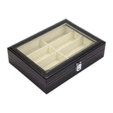 Maxbell Display Case Jewelry Collection Case Storage Organizer Showcase Glasses Case 8 Grids