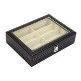 Maxbell Display Case Jewelry Collection Case Storage Organizer Showcase Glasses Case 8 Grids