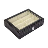 Maxbell Display Case Jewelry Collection Case Storage Organizer Showcase Glasses Case 8 Grids