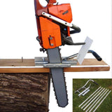 Maxbell Chainsaw Edging Sawmill Metal Chainsaw Mill Lumber Cutting Guide Easy to Use