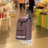 Maxbell Maxbell Shopping Cart Replacement Bag Portable Reusable Trolley Bag for Home Kitchen Brown