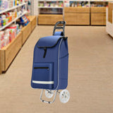 Maxbell Shopping Cart Replacement Bag Portable Reusable Trolley Bag for Home Kitchen Blue