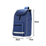 Maxbell Shopping Cart Replacement Bag Portable Reusable Trolley Bag for Home Kitchen Blue