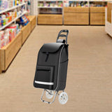 Maxbell Shopping Cart Replacement Bag Portable Reusable Trolley Bag for Home Kitchen Black