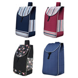 Maxbell Folding Shopping Cart Replacement Bag Drawstring Home Trolley Cart Spare Bag Blue Black