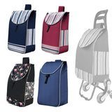 Maxbell Folding Shopping Cart Replacement Bag Drawstring Home Trolley Cart Spare Bag Blue Black