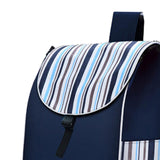 Maxbell Folding Shopping Cart Replacement Bag Drawstring Home Trolley Cart Spare Bag Blue Black